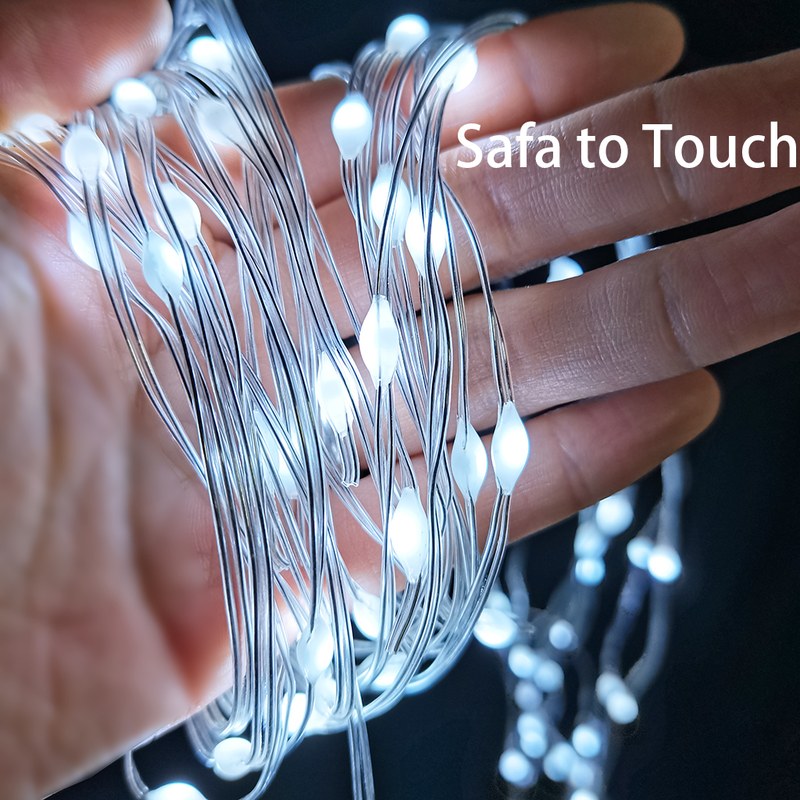 copper wire curtain light coated with PVC