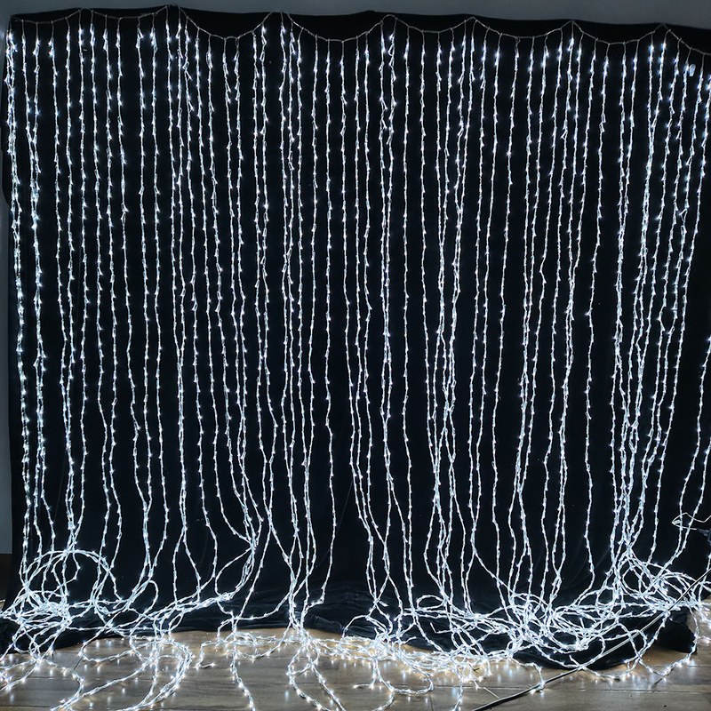 waterfall curtain light