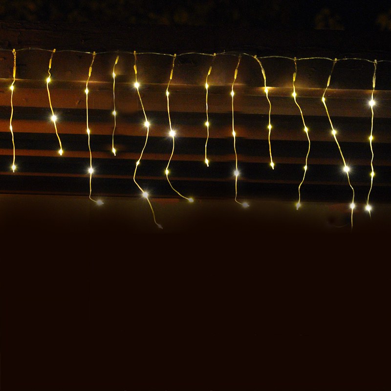 copper wire icicle light coated with PVC