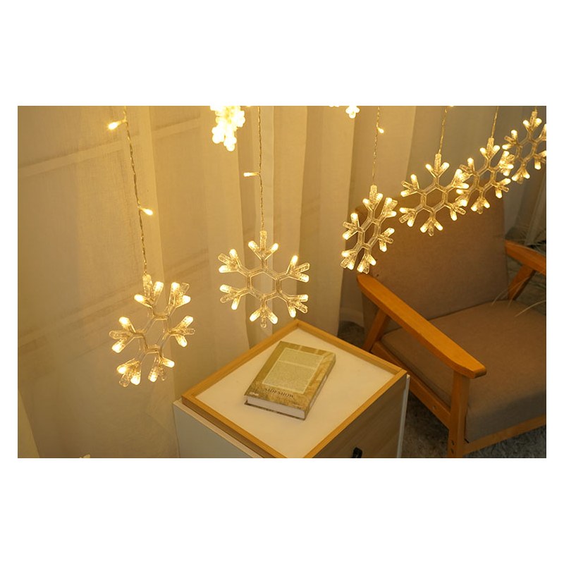 DCL-SF-WW 156 LED CURTAIN LIGHT SNOWFLAKE