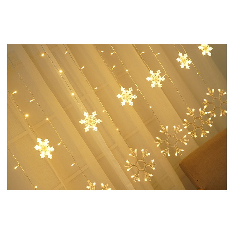 DCL-SF-WW 156 LED CURTAIN LIGHT SNOWFLAKE