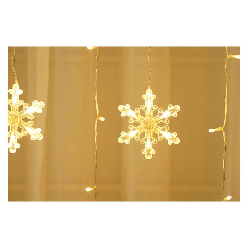 DCL-SF-WW 156 LED CURTAIN LIGHT SNOWFLAKE