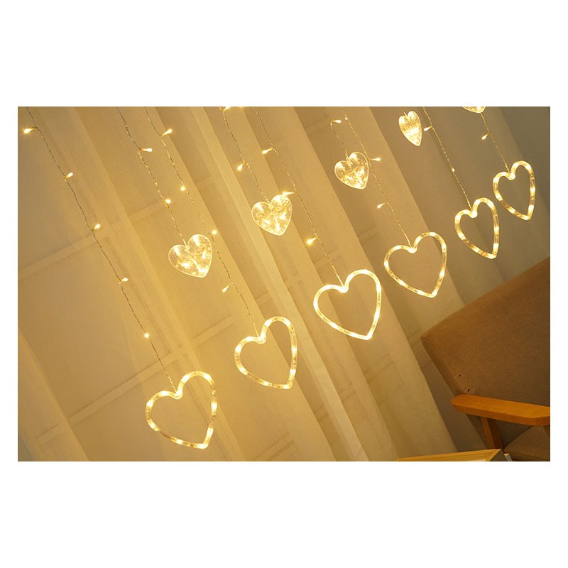 DCL-HT-WW 138LED CURTAIN LIGHT HEART