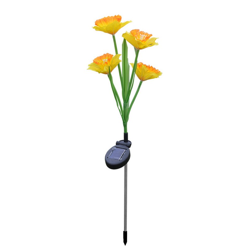 Solar Garden Light- daffodil flowers