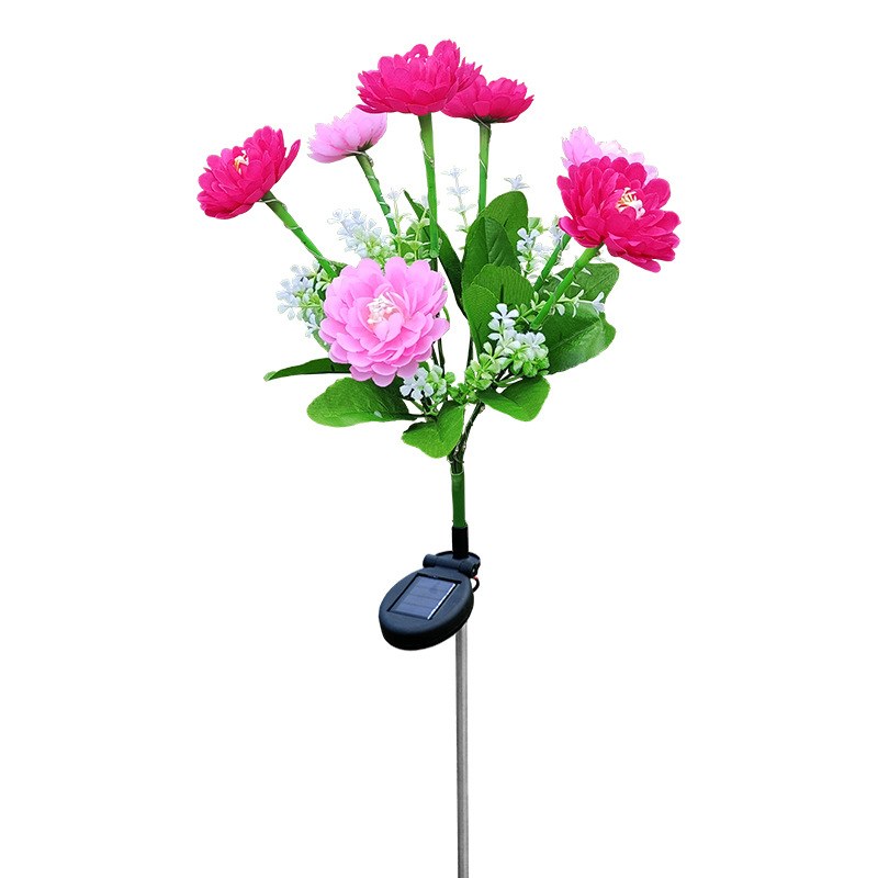 Solar Garden Light- snow lotus flowers