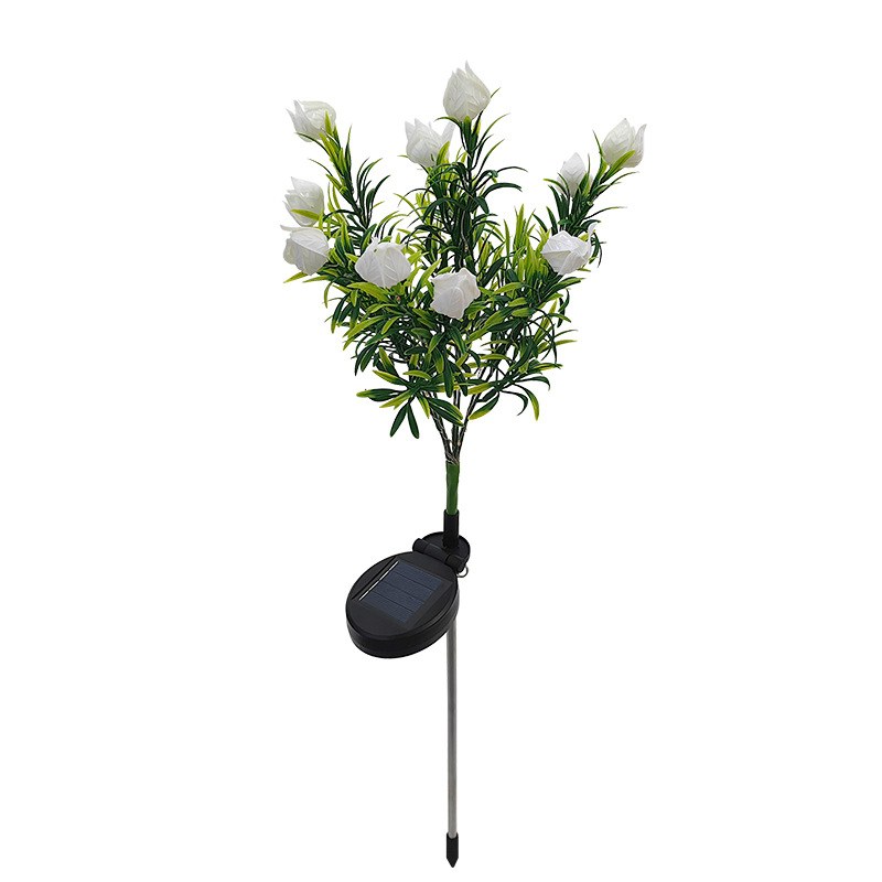 Solar Garden Light- Gardenia flowers