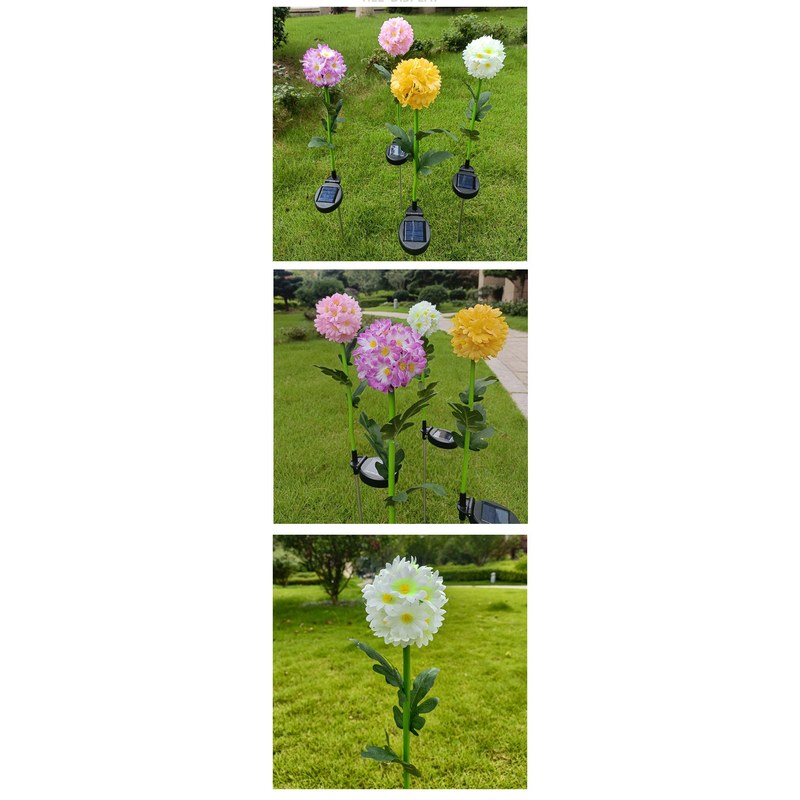 Solar Garden Light- Ball Chrysanthemum