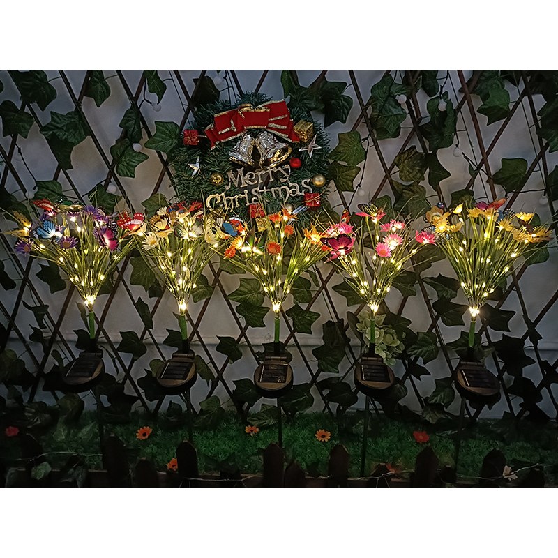 Solar Garden Light- butterfly daisy