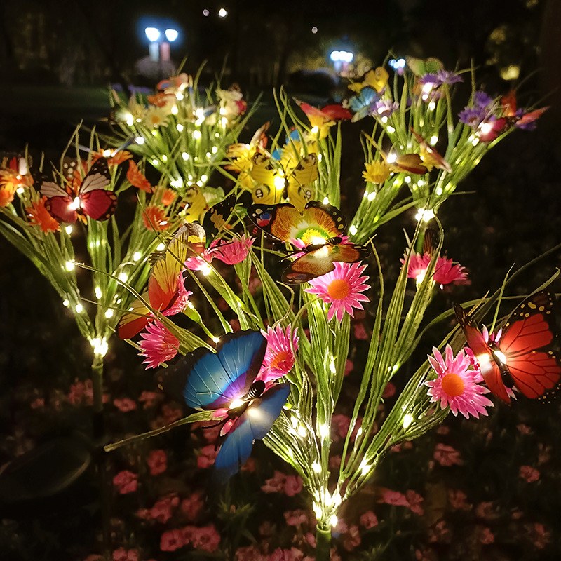 Solar Garden Light- butterfly daisy