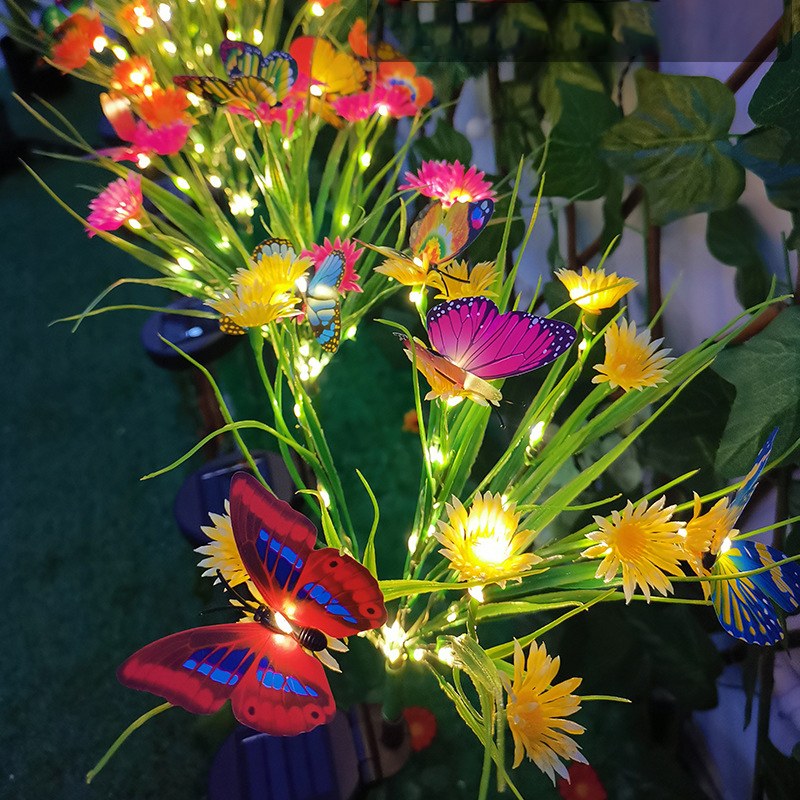 Solar Garden Light- butterfly daisy