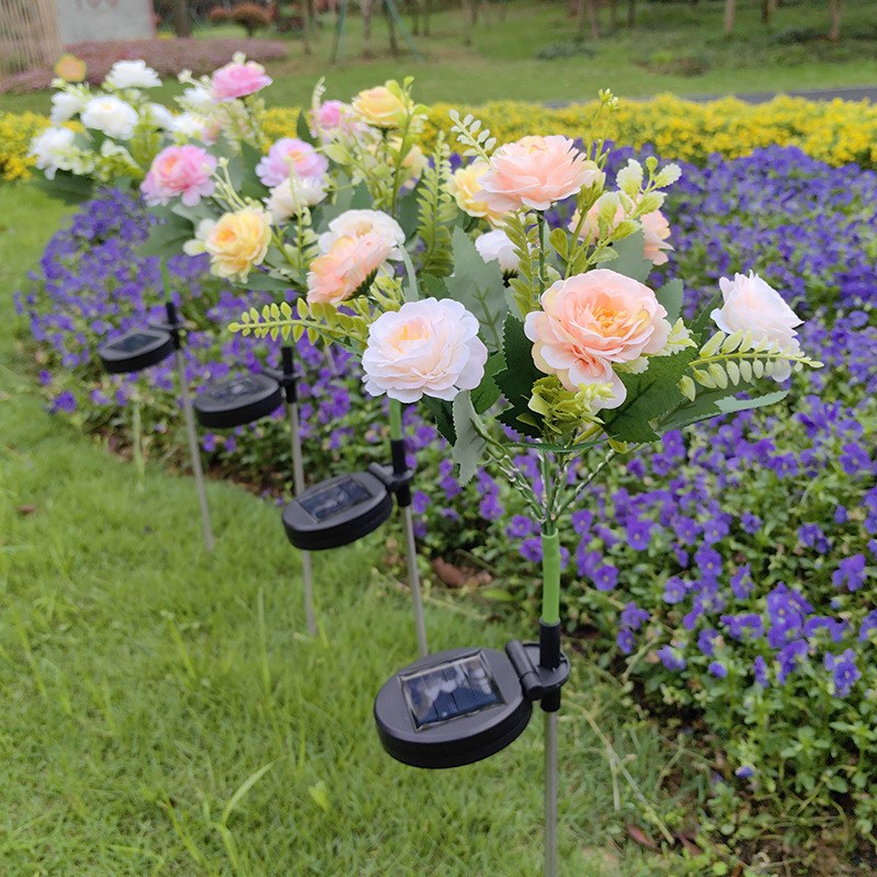 Solar Garden Light- Hibiscus flower