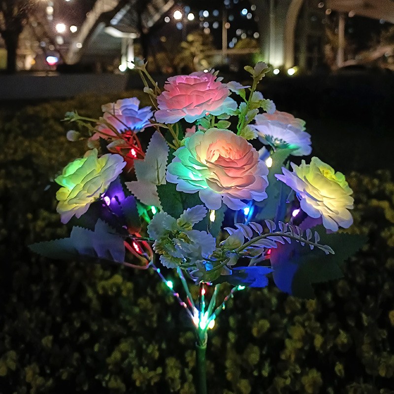 Solar Garden Light- Hibiscus flower