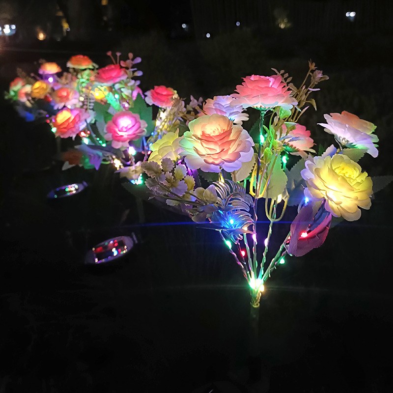 Solar Garden Light- Hibiscus flower