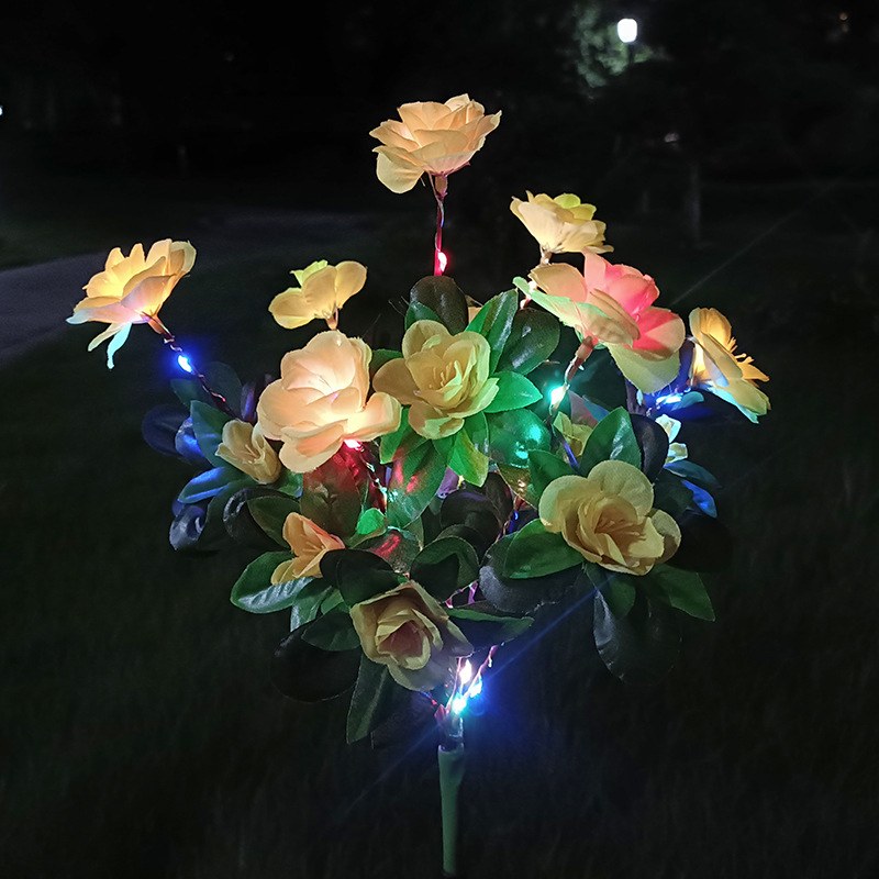 Solar Garden Light- azalea flower