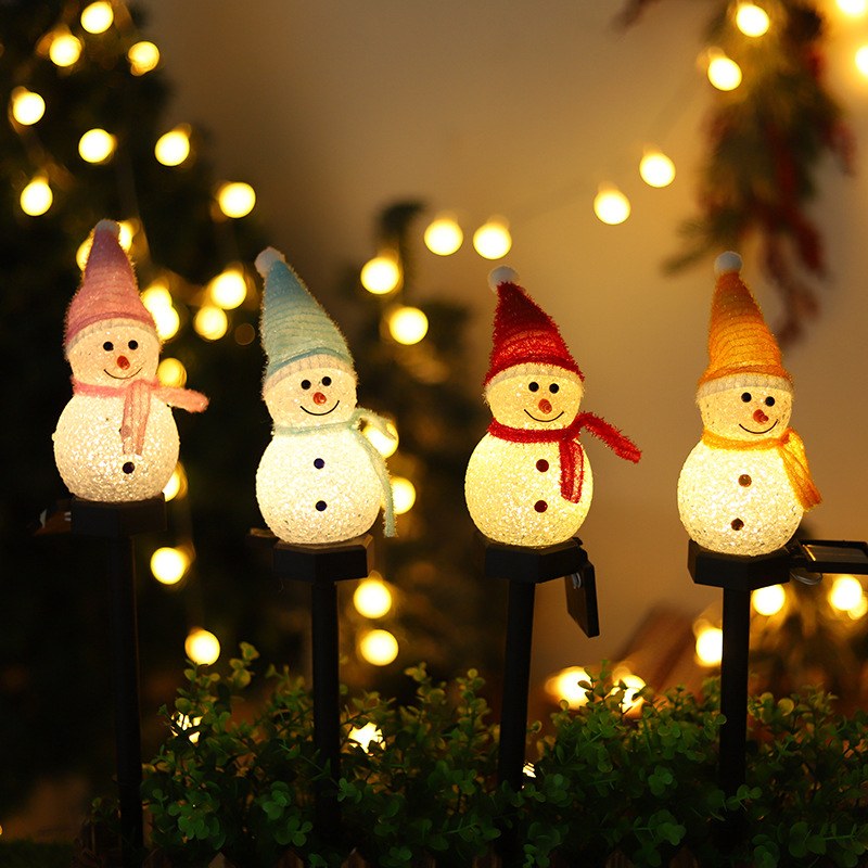 Solar Garden Light- snowman – YZ-50060