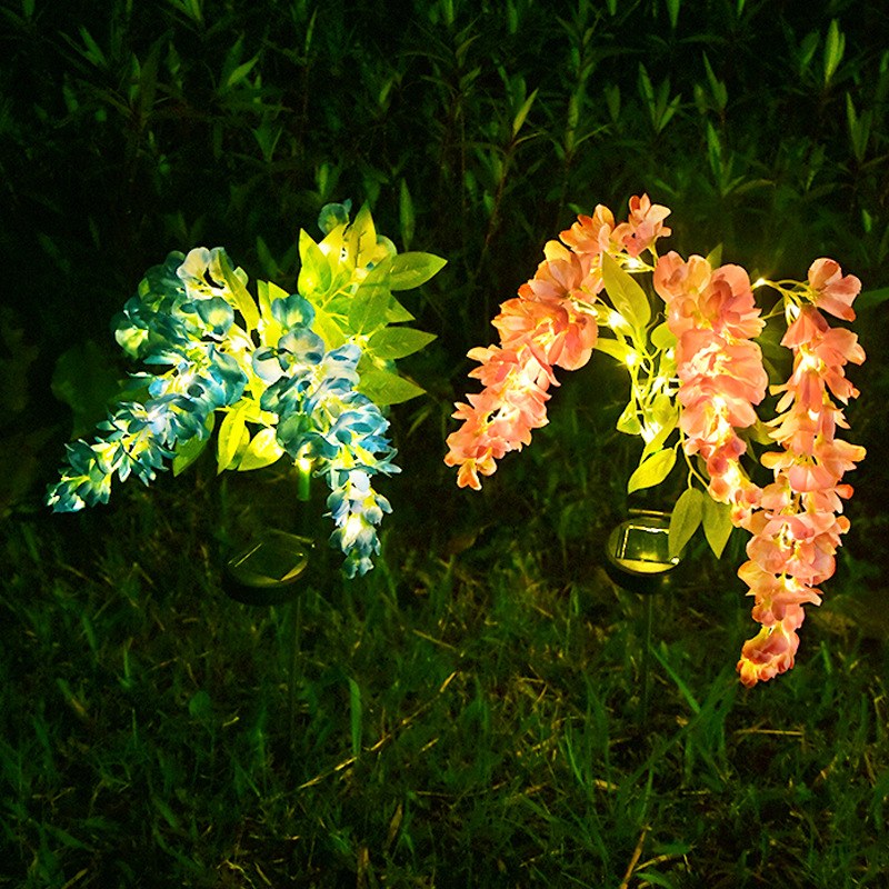 Solar Garden Light-Wisteria Flower