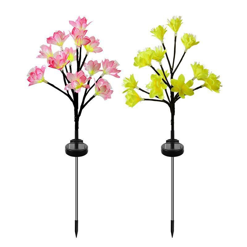 Solar Garden Light-camellia flower