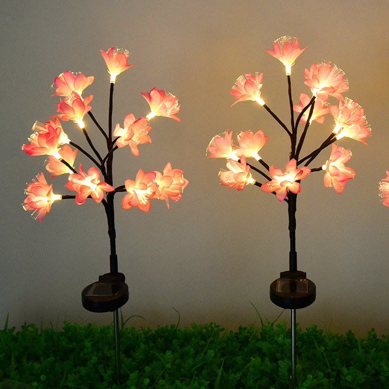 Solar Garden Light-camellia flower