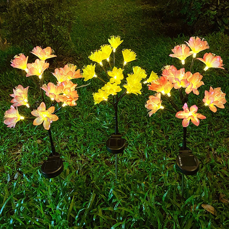 Solar Garden Light-camellia flower