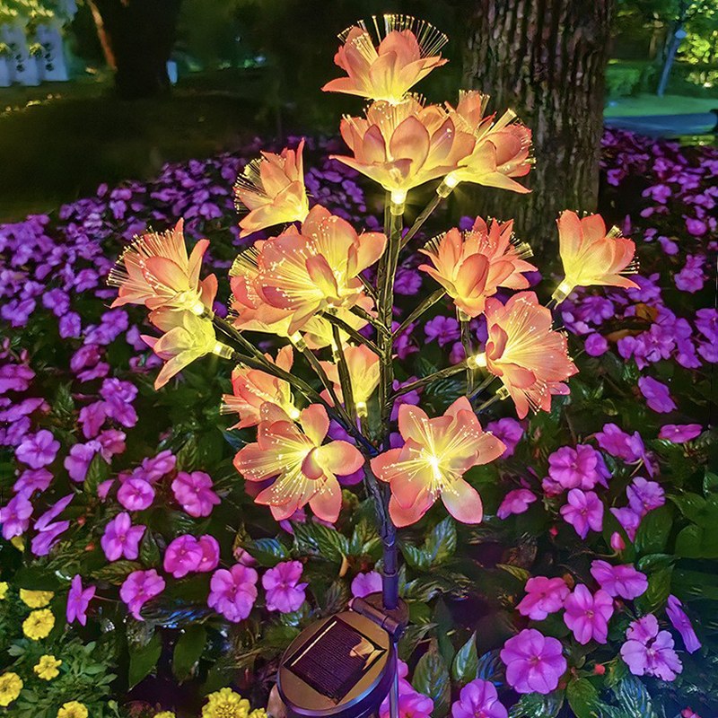 Solar Garden Light-camellia flower
