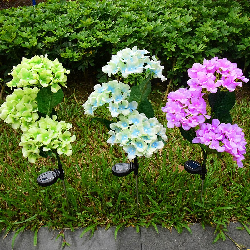 Solar Garden Light-Hydrangea Flower