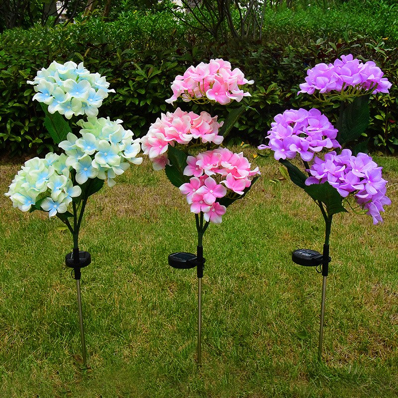 Solar Garden Light-Hydrangea Flower