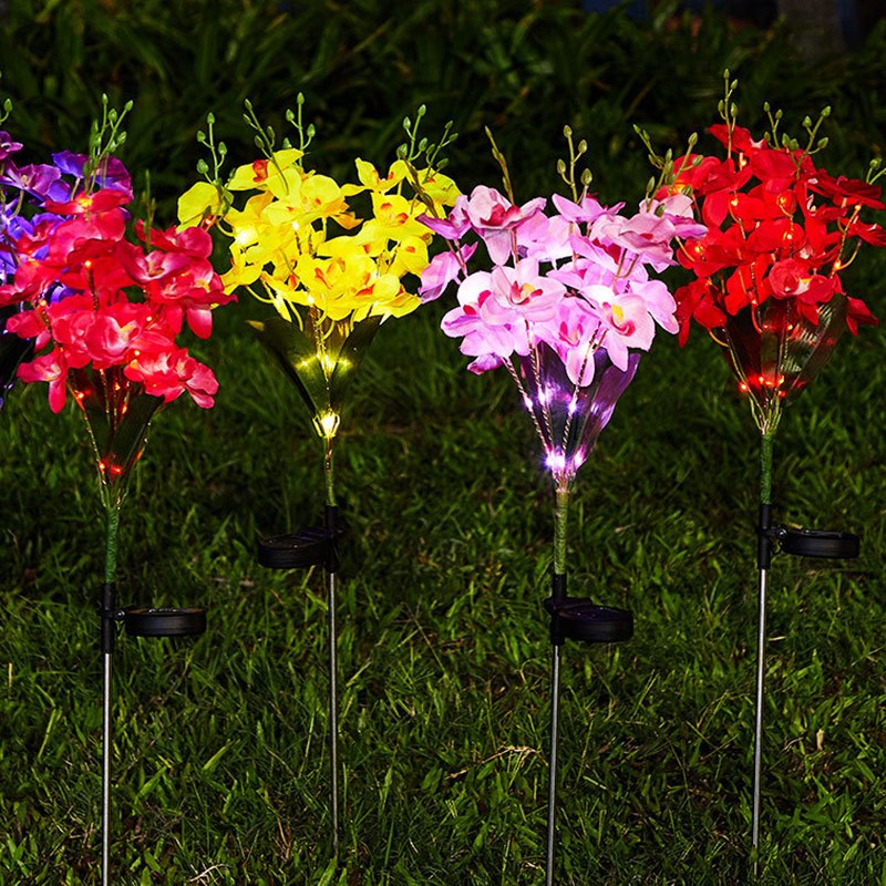 Solar Garden Light-butterfly orchid