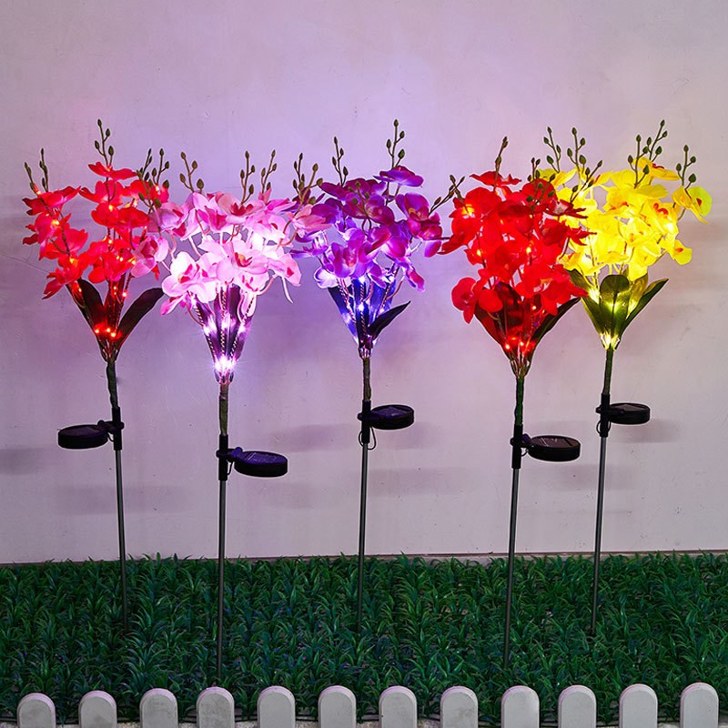Solar Garden Light-butterfly orchid