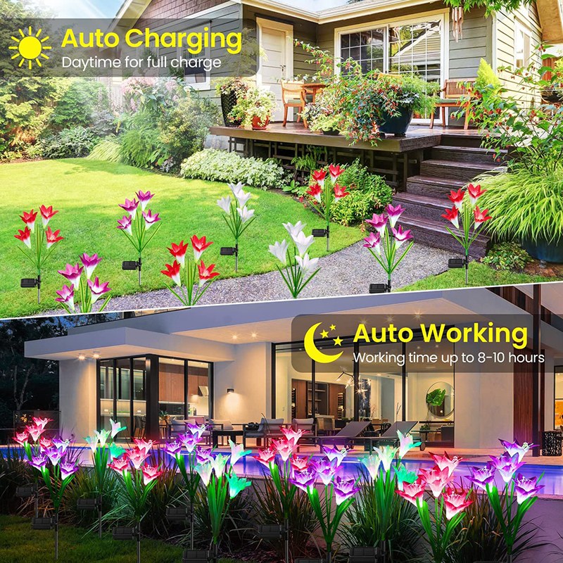 Solar Garden Light-Lily Flower