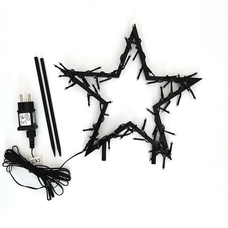 Iron Metal Star Frame LED garden Lights