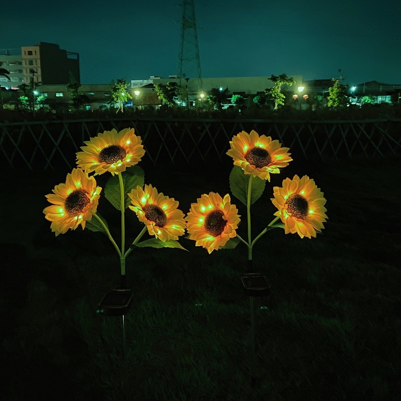 Solar powered LED Garden Lights-sunflower