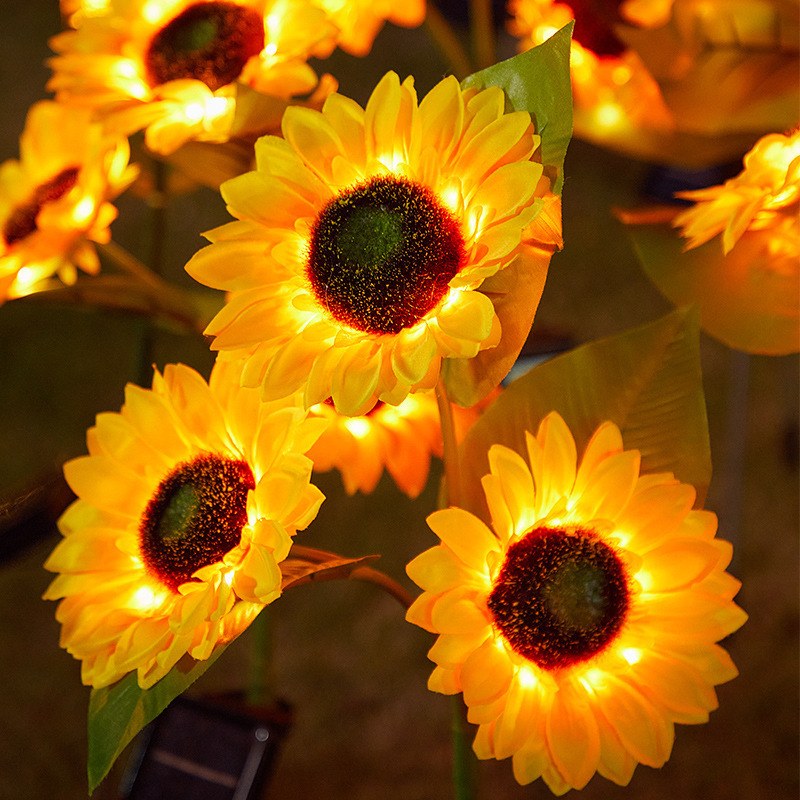Solar powered LED Garden Lights-sunflower