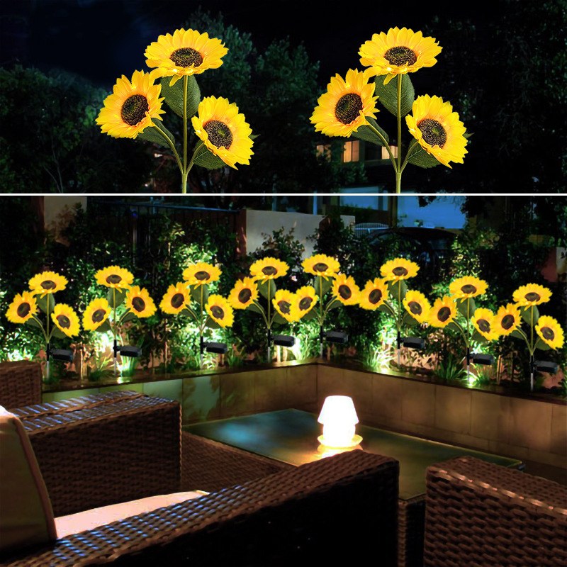 Solar powered LED Garden Lights-sunflower