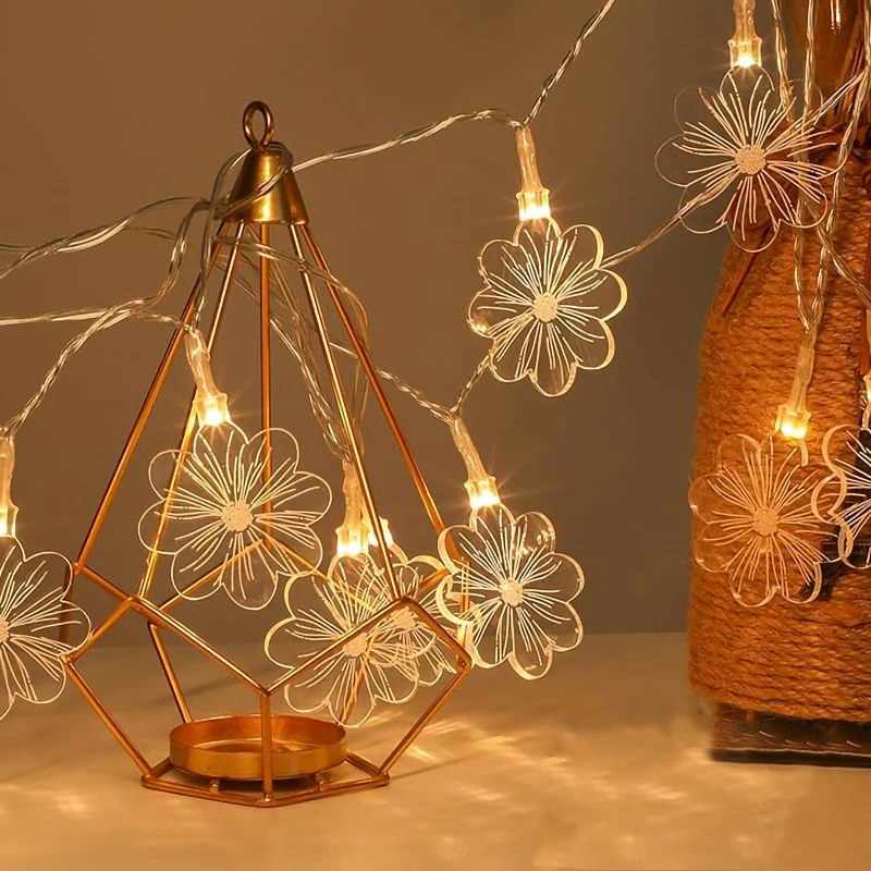 LED string light-Acrylic flower