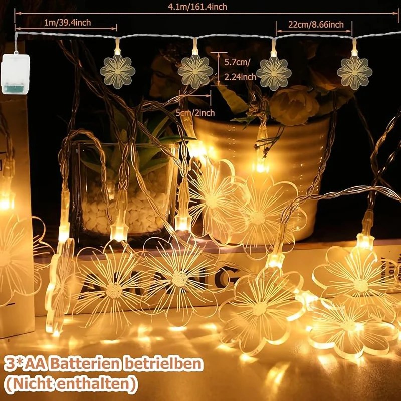LED string light-Acrylic flower