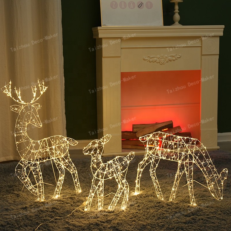 Decorative Light-Deer family