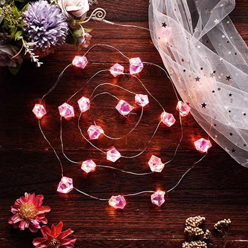 Copper wire LED string light-3AA battery box with remote