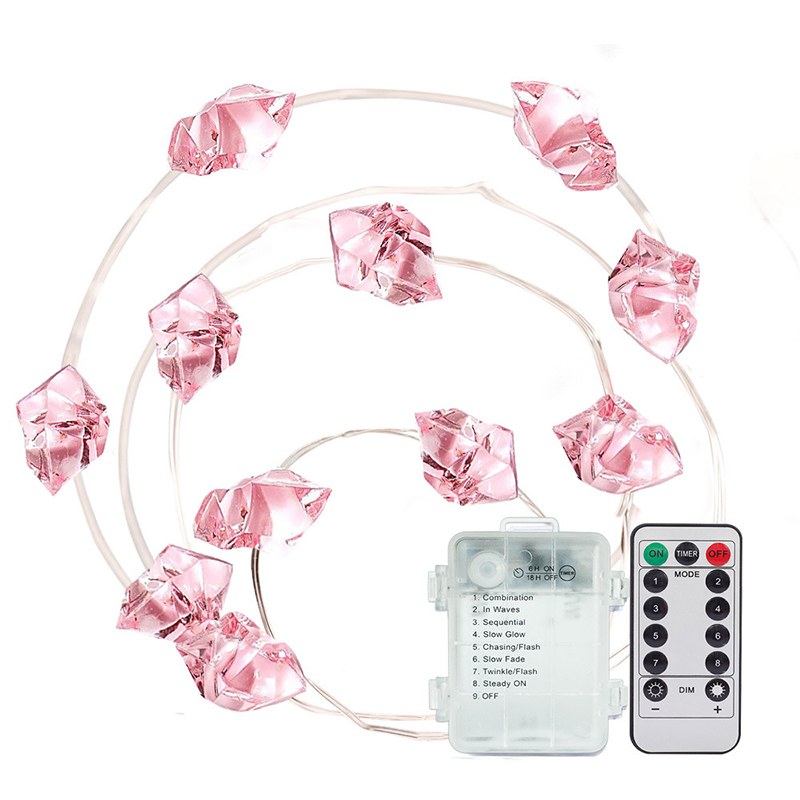 Copper wire LED string light-3AA battery box with remote