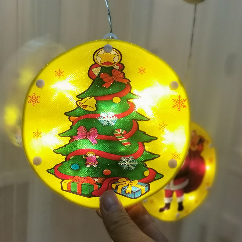 3AAA window light with suction cup