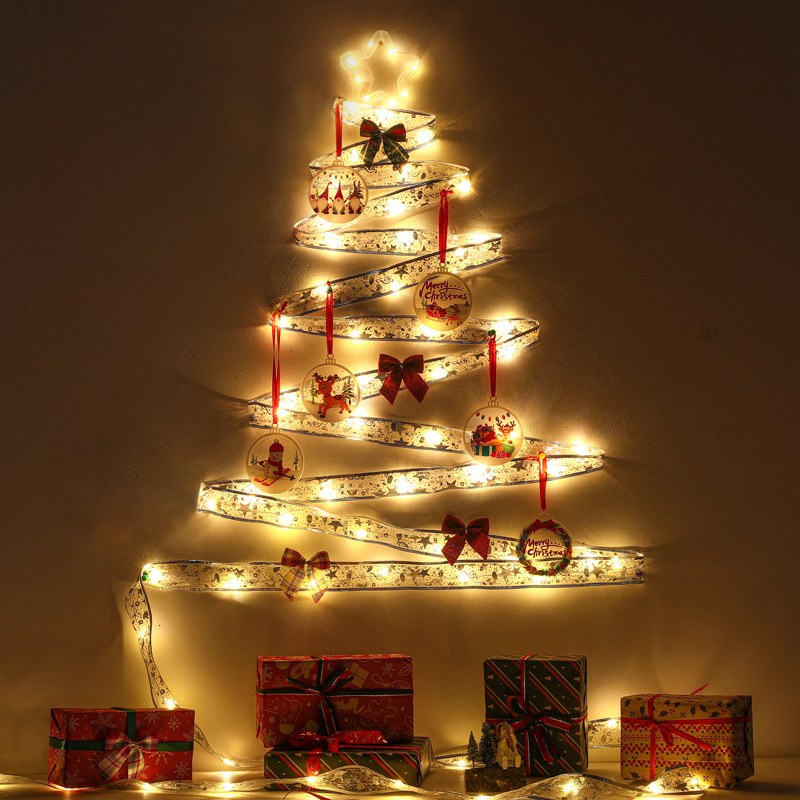 Christmas Ribbon Bows With Led