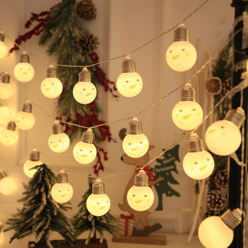 Christmas string lights-snowman