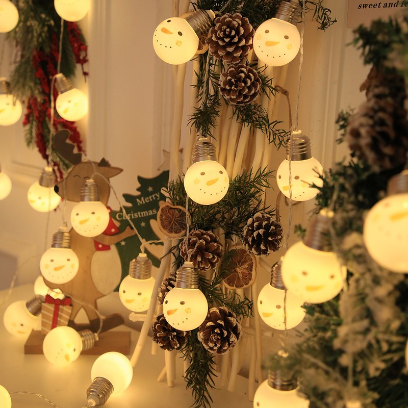 Christmas string lights-snowman
