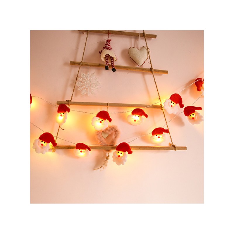 B Christmas string lights-plush Santa Claus – YZ-80056