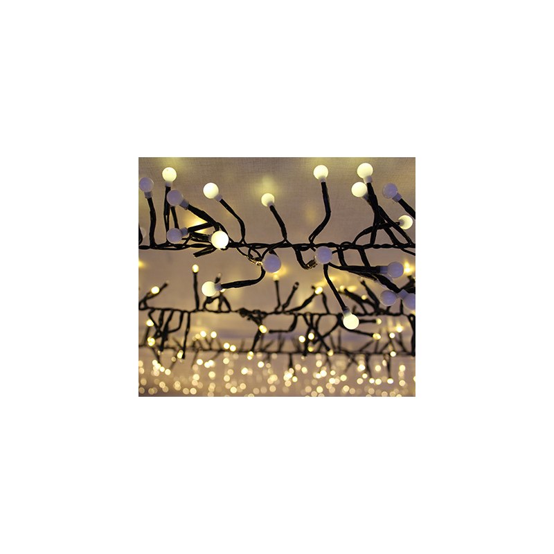 LED cluster light with balls 250LED 3m length