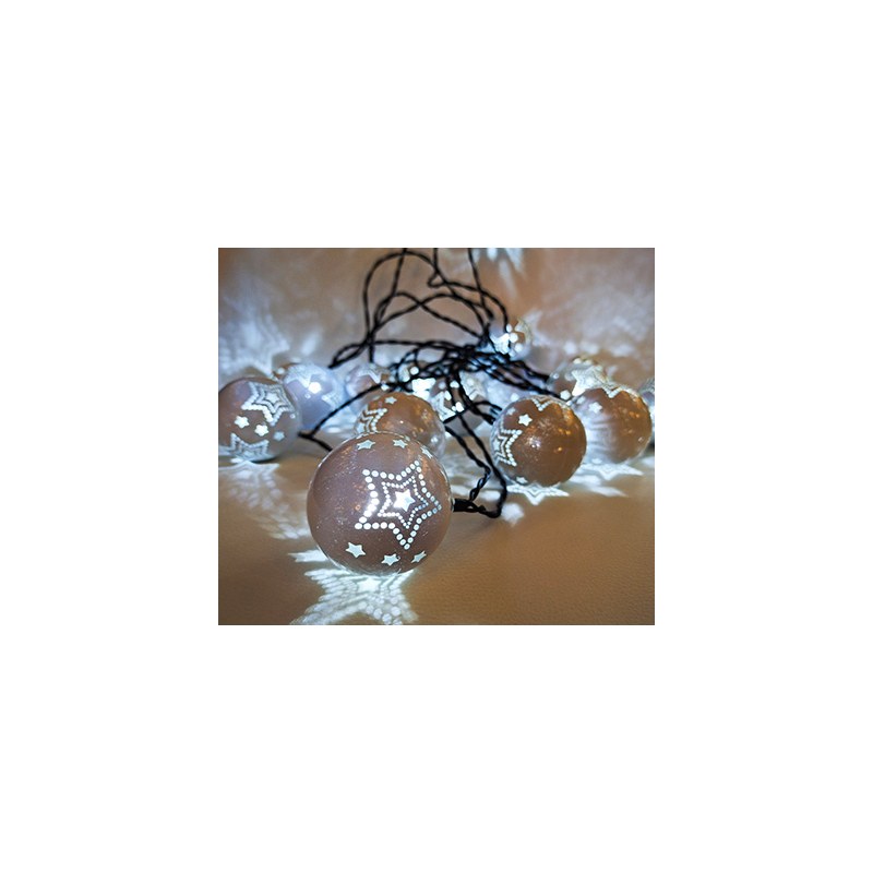 BO 10LED star or snowflake ball warmwhite