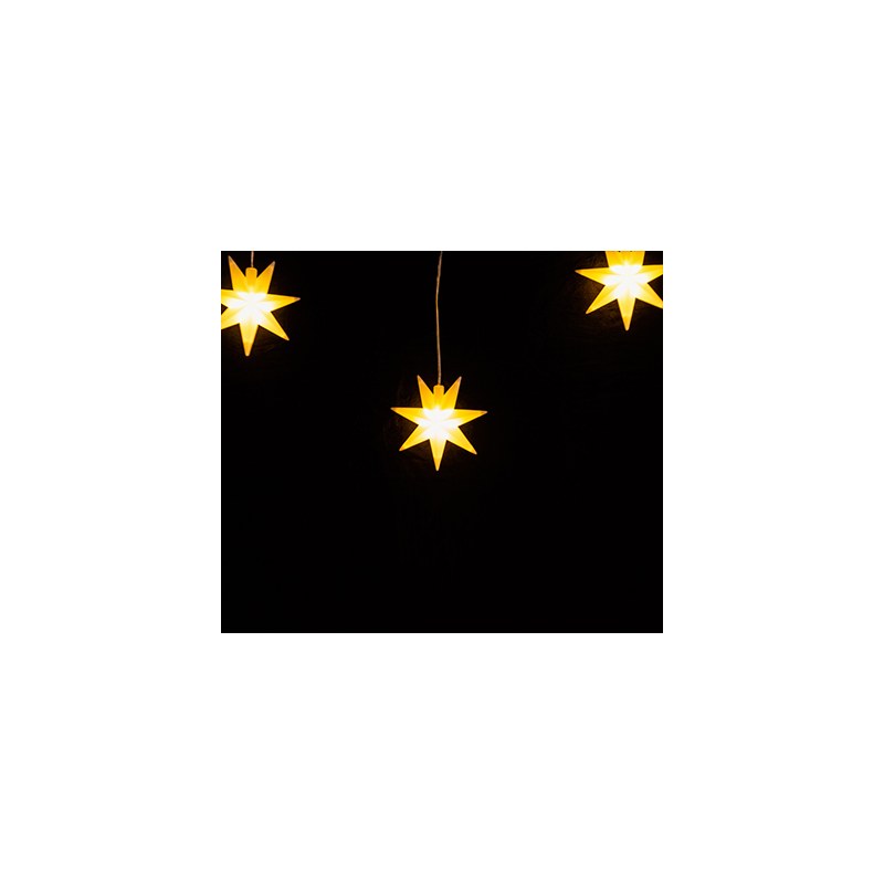 10LED eight points star warmwhite 12cm