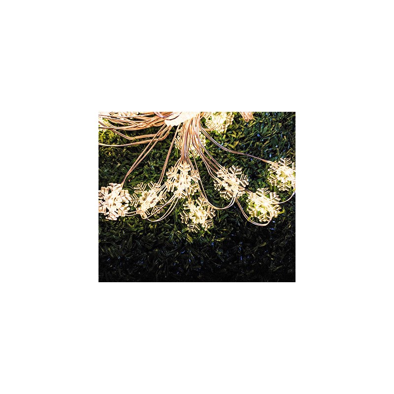 BO copper wire LED lights snowflake