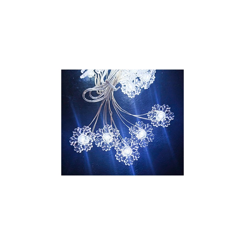 BO copper wire LED lights snowflake