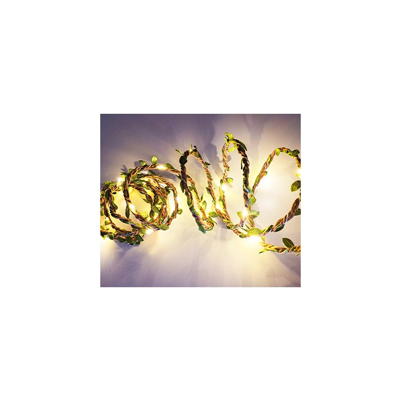 copper wire LED leaf decotion