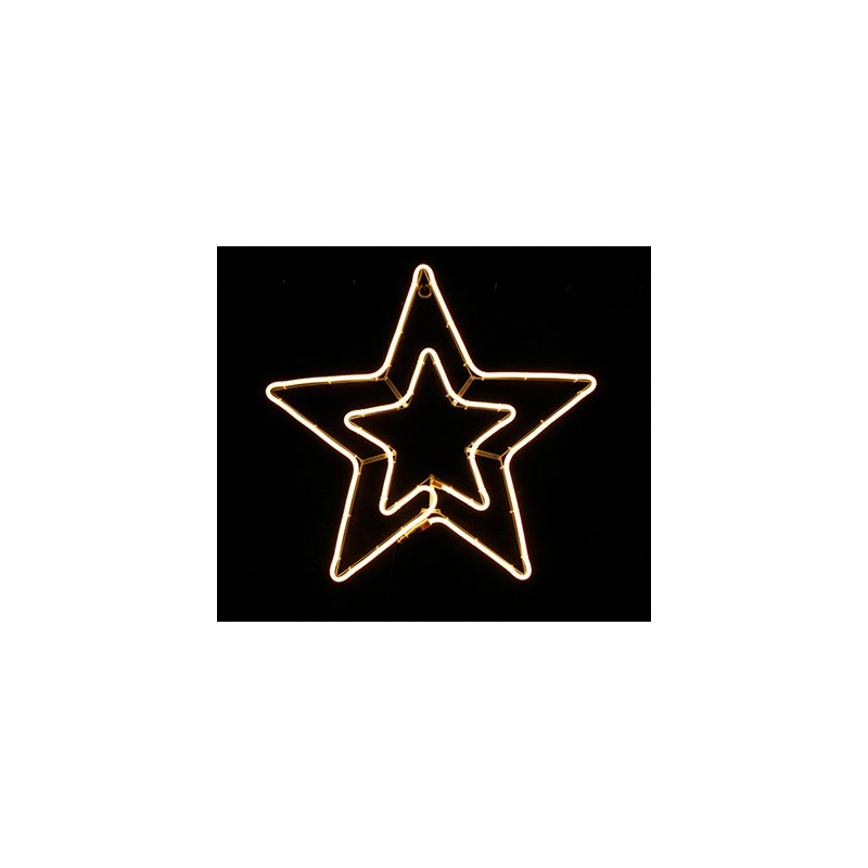 LED Neon Star | Led Warm White Twinkle Lights